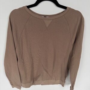 Topman Tan Lightweight Knit Long Sleeve Shirt – Men’s Medium